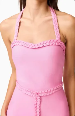 Elliatt Coralene Halter Dress in Pink Size S for rent on The Volte - image 3