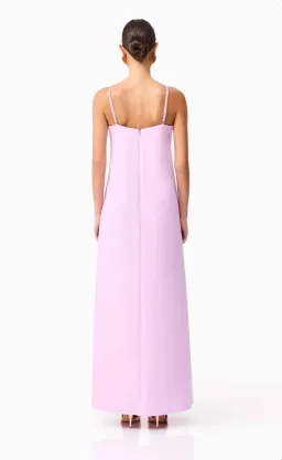 Elliatt Buttercup Embroidered Maxi Dress in Purple Size XS for rent on The Volte - image 4