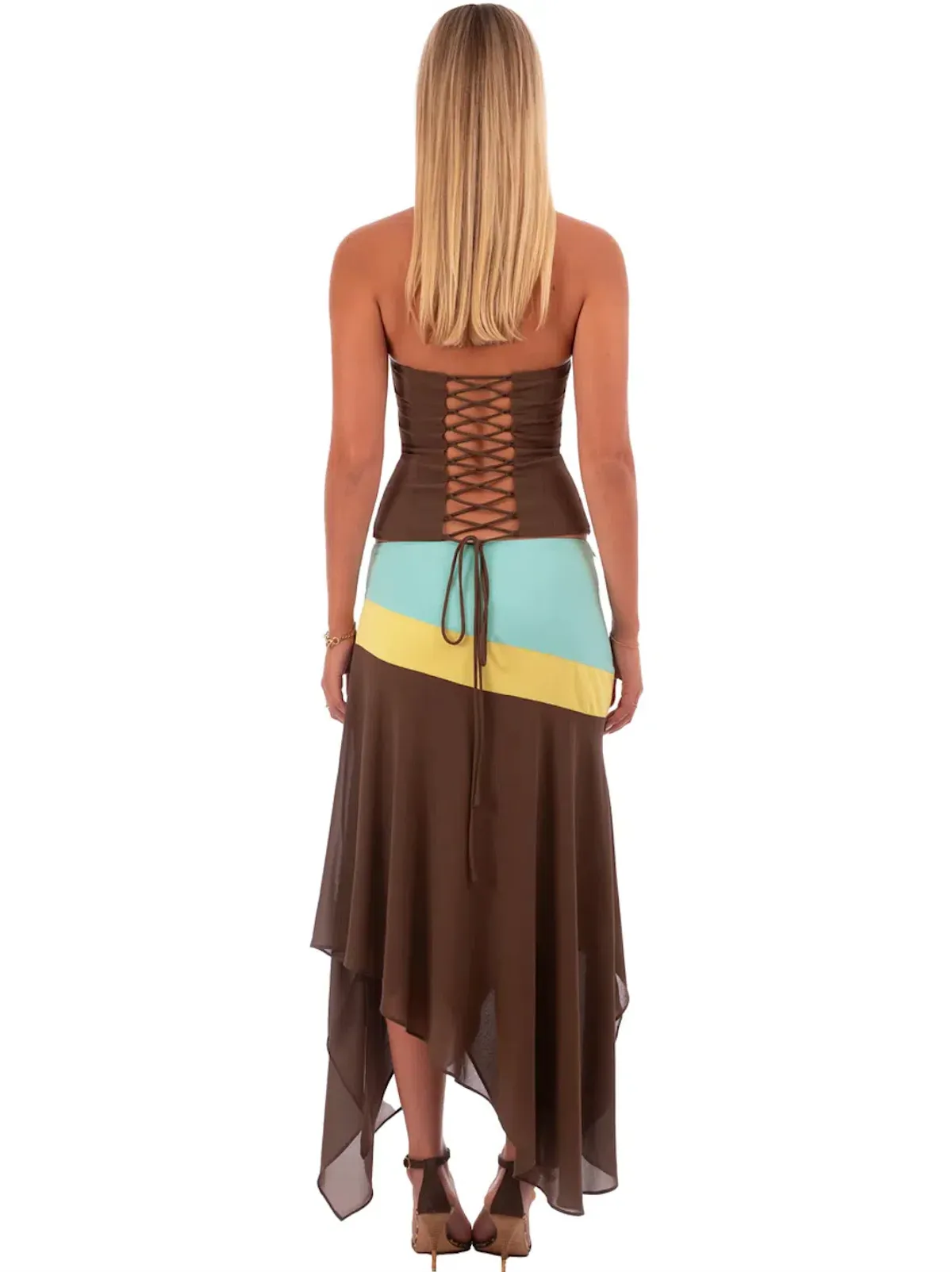I AM DELILAH IRIS CORSET & MIDI SKIRT. SIZE S / AU 8 - Image 5
