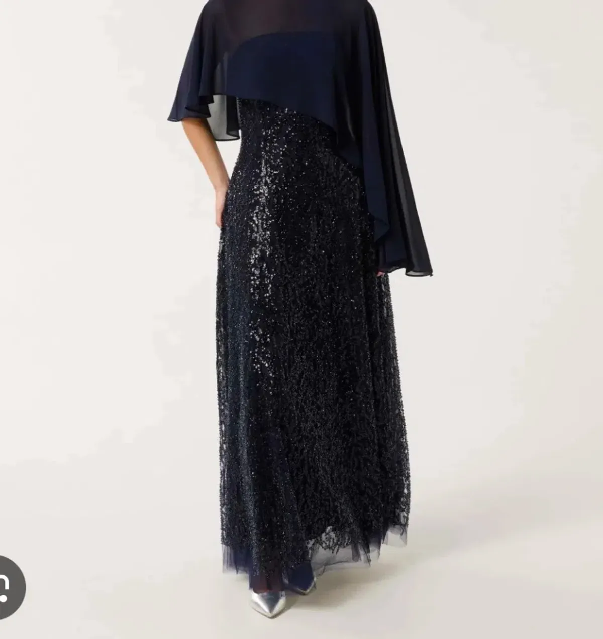 Forever New Erin Navy Strapless Sequin Gown Maxi  - Image 2