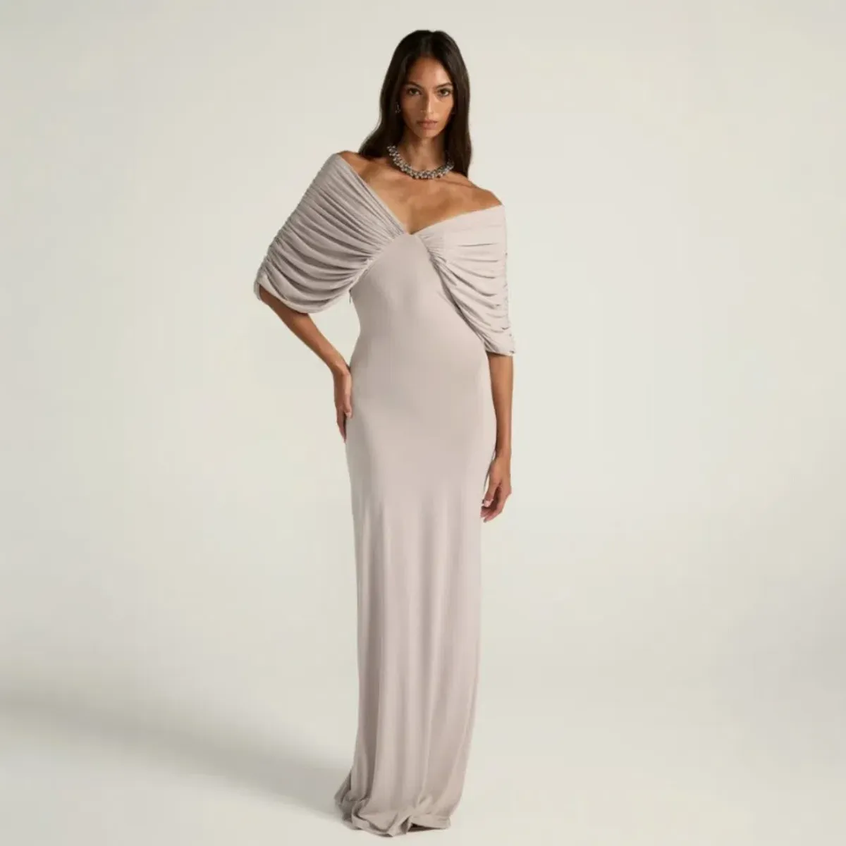 Ance Gria Neve Dress - Grey Size Large  - Image 1