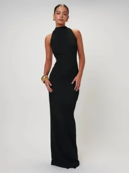 EFFIE KATS AMBRE GOWN BLACK SIZE 6 (XS) for rent on The Volte - image 4