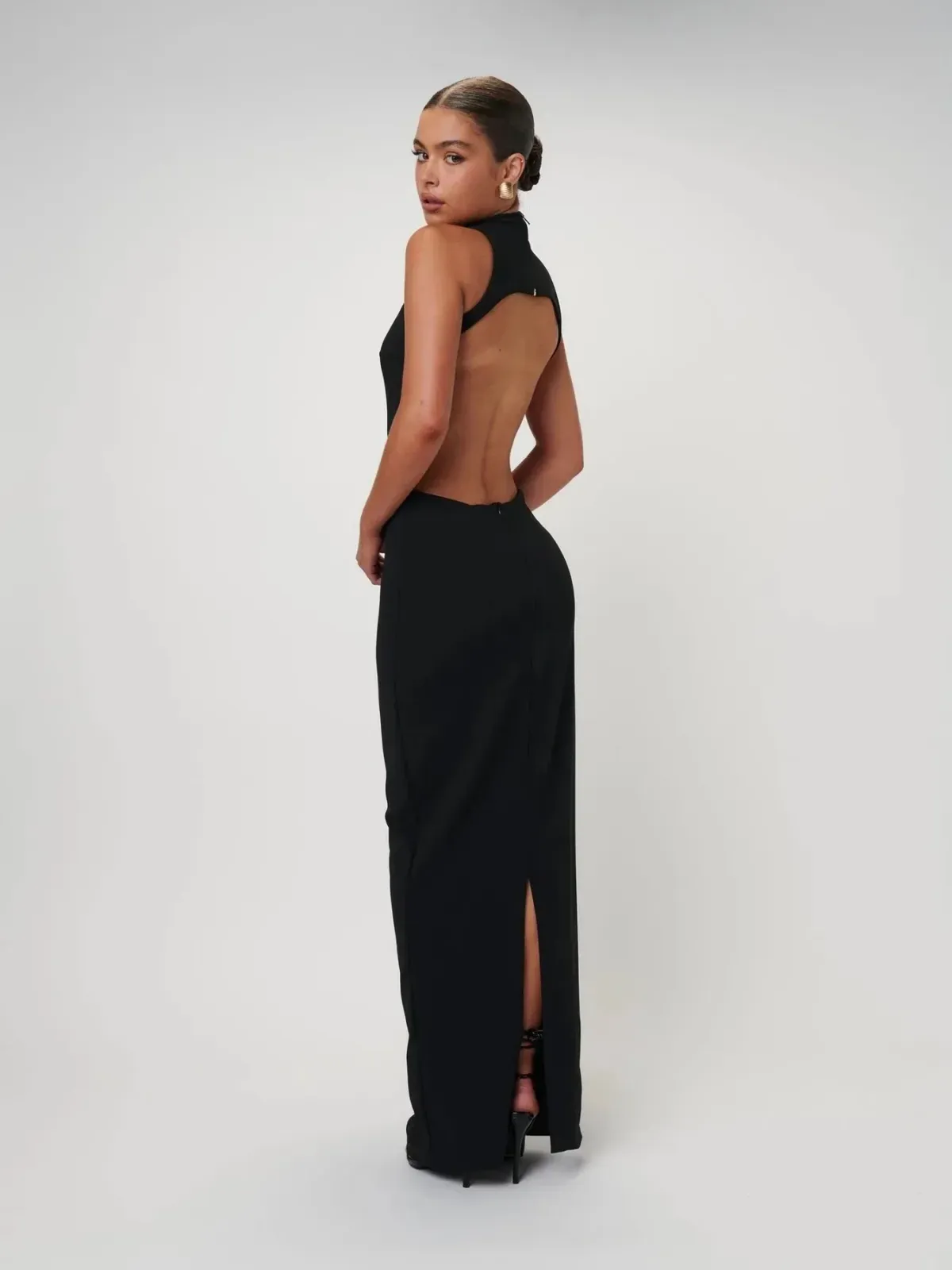 EFFIE KATS AMBRE GOWN BLACK SIZE 6 (XS) - Image 3