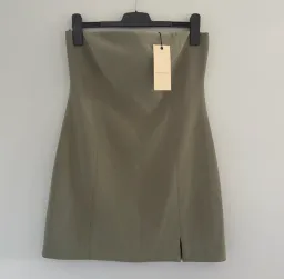 Karina Strapless Spilt Mini Sage Size 16 for rent on The Volte - image 2