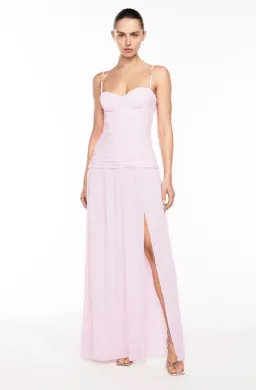 DOUBLE TIME PLEAT DRESS | HYDRANGEA - SIZE 10 for rent on The Volte - image 1