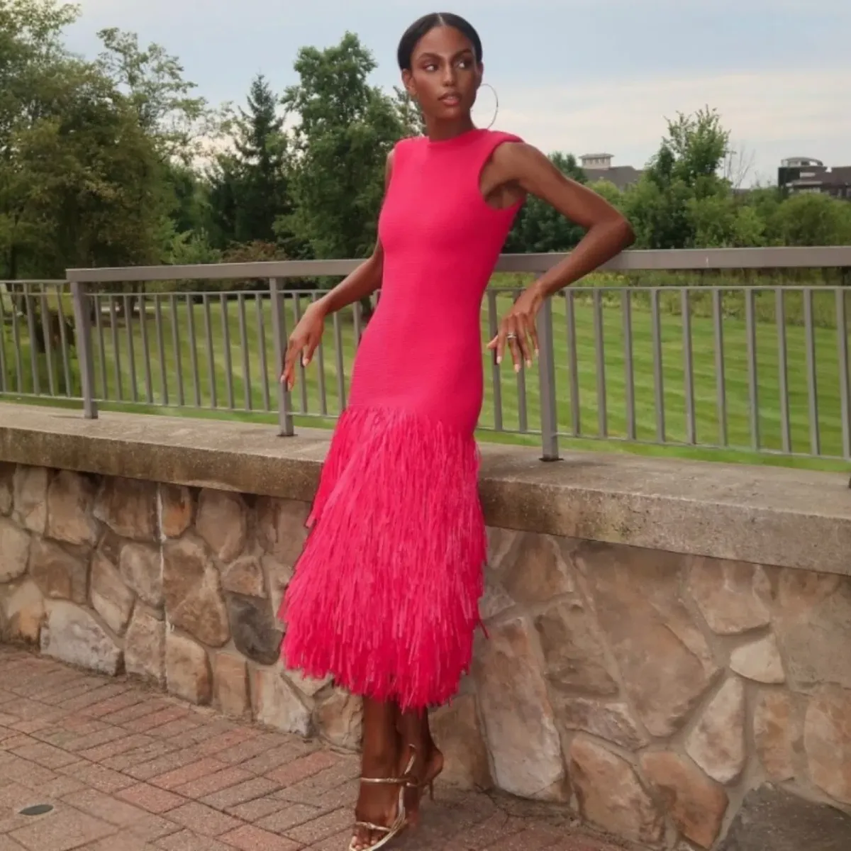  Aje Raffia Rushes Dress Size S / AU 8  - Image 4
