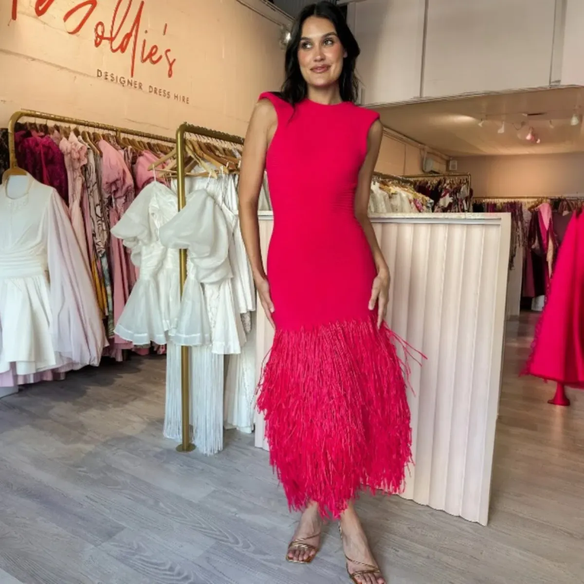  Aje Raffia Rushes Dress Size S / AU 8  - Image 2