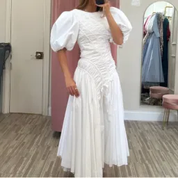 AJE Siren Midi Dress White Size 8 for rent on The Volte - image 2