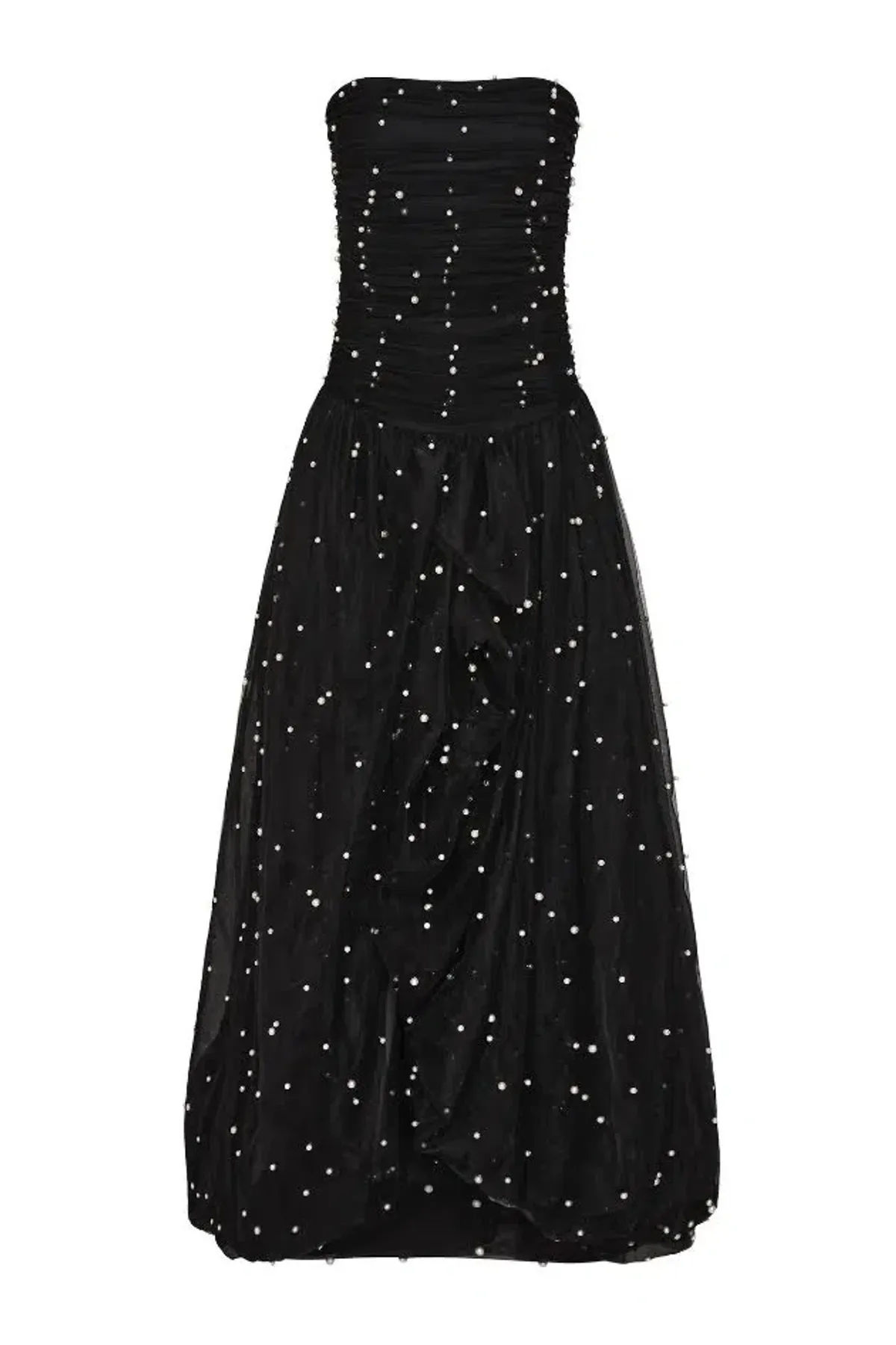 🤍🖤 NEW AJE Juniper Gown – Black & White – Size 8 strapless beaded formal maxi dress 🖤🤍 - Image 10