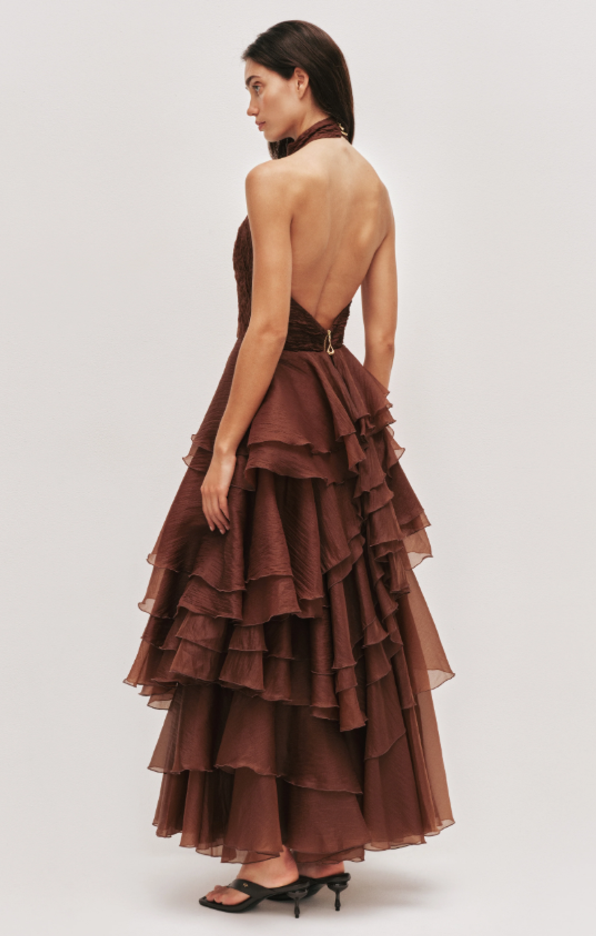 AJE Fayette Gown Dark Chocolate size 12 - Image 2