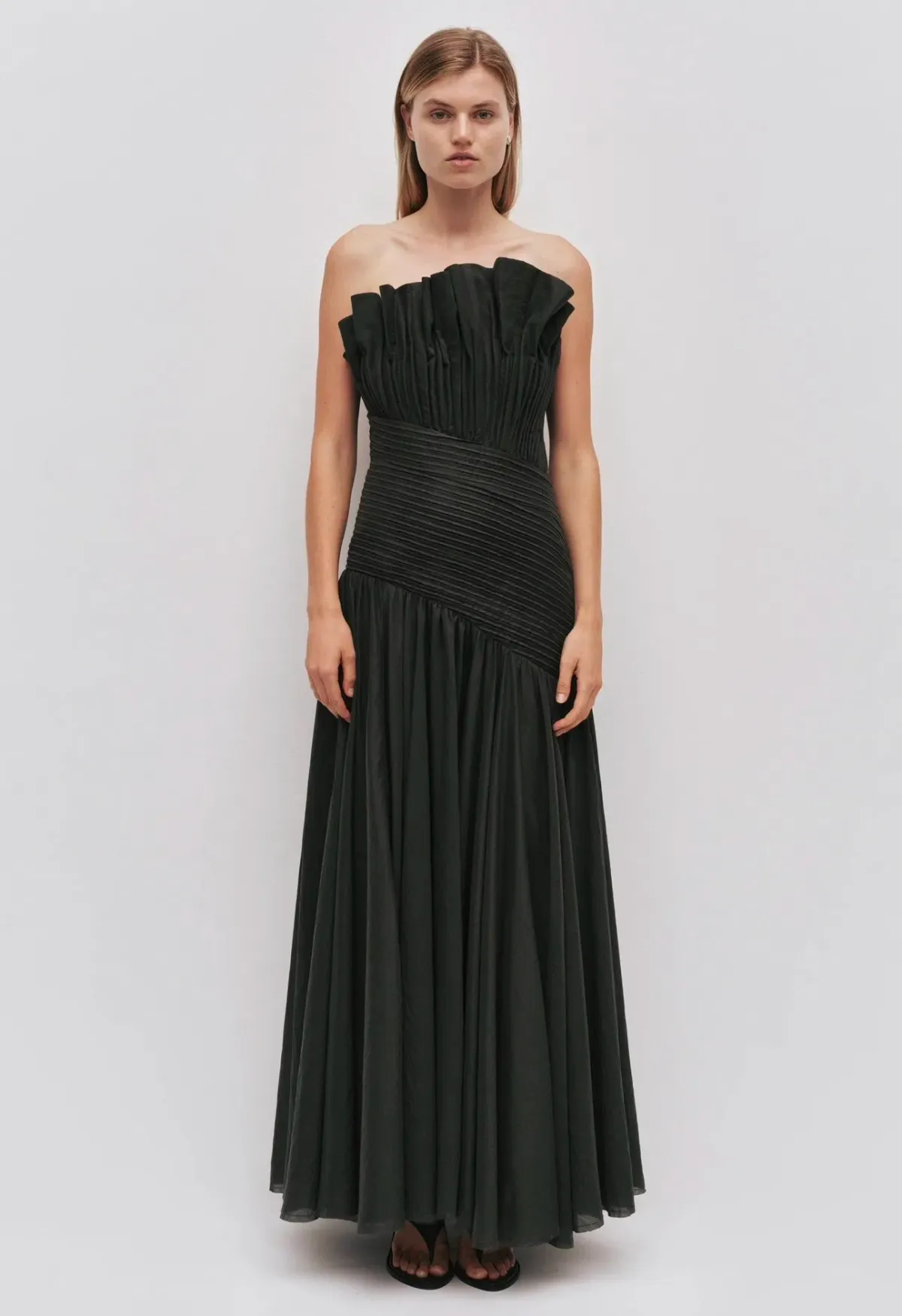 Aje Aquiline Gown Size 16 Hunter Green - Image 2
