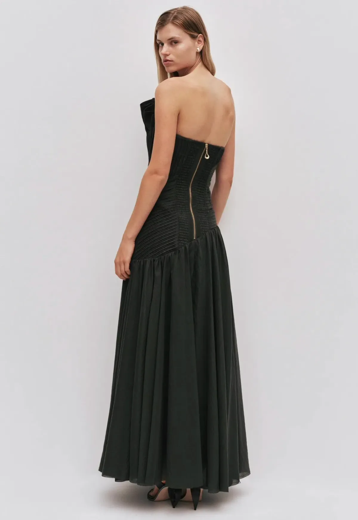 Aje Aquiline Gown Size 16 Hunter Green - Image 3