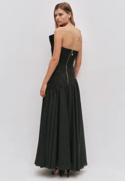 Aje Aquiline Gown Size 16 Hunter Green for rent on The Volte - image 3