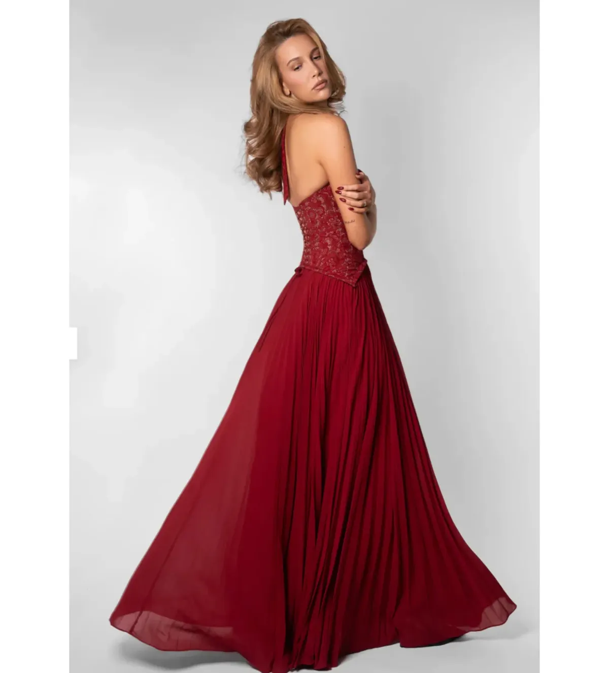 Fenity Gaia Maxi Dress Red Size 8 - Image 3