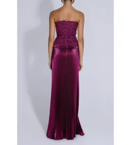 L'idee Maya Gown Sangria Glitter Size 6 for rent on The Volte - image 4