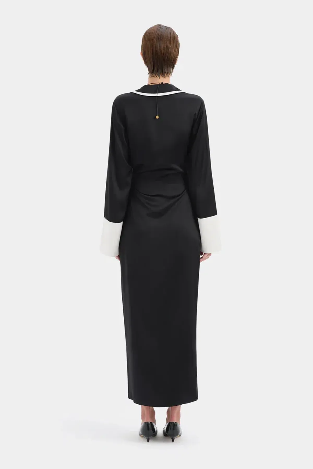 Sir The Label Yasmine Wrap Shirt Dress Size 3 - Image 3