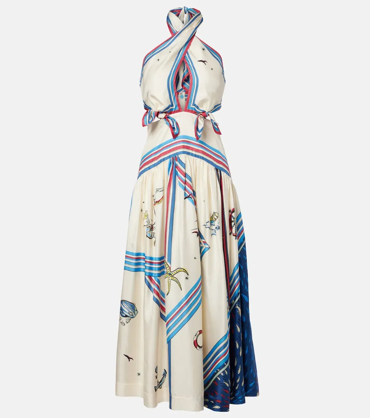 Alémais Apollo printed silk midi dress 8 - Image 4