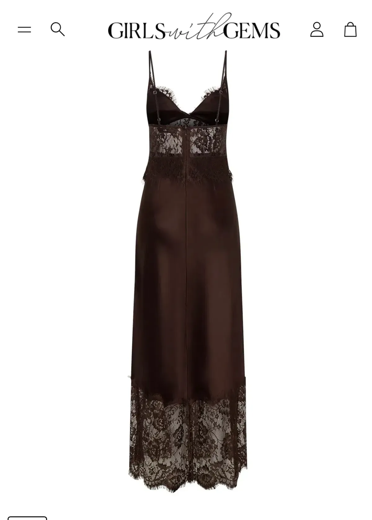 Sneaky Link Jaz Hand Lace Maxi Dress Chocolate Size 16/XXL - Image 5