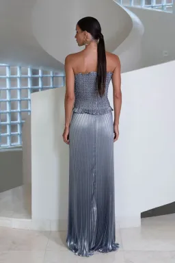 Lidee Maya Gown size 8 Liquid Shimmer  for rent on The Volte - image 5