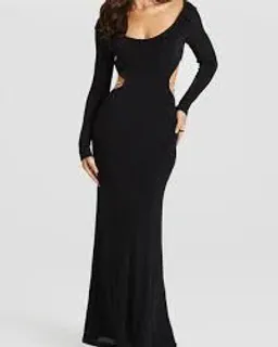 SASHA THERESE ATHENA BLACK BACKLESS DRESS SIZE 8 for rent on The Volte - image 1