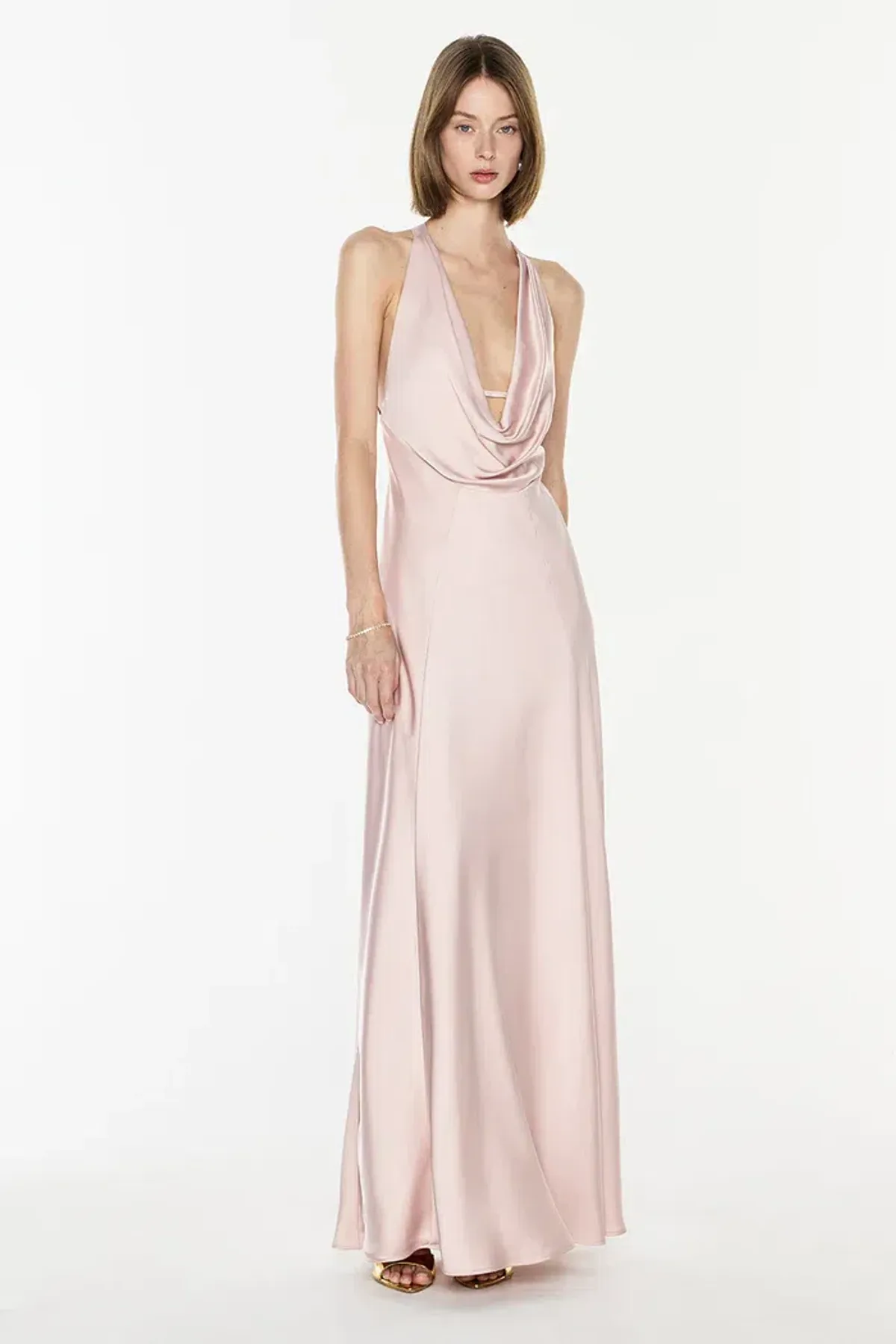 Manning Cartell Charmed Cowl Slip Dress Rose Pink Size 8 - Image 1