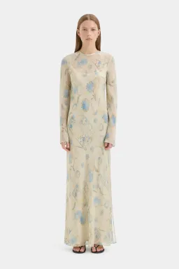 Sir the Label Cecile Long Sleeve Dress Eira Butter Size 2 for rent on The Volte - image 1