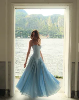 Fenity fashion Amelia dress in blue size 8 for rent on The Volte - image 1