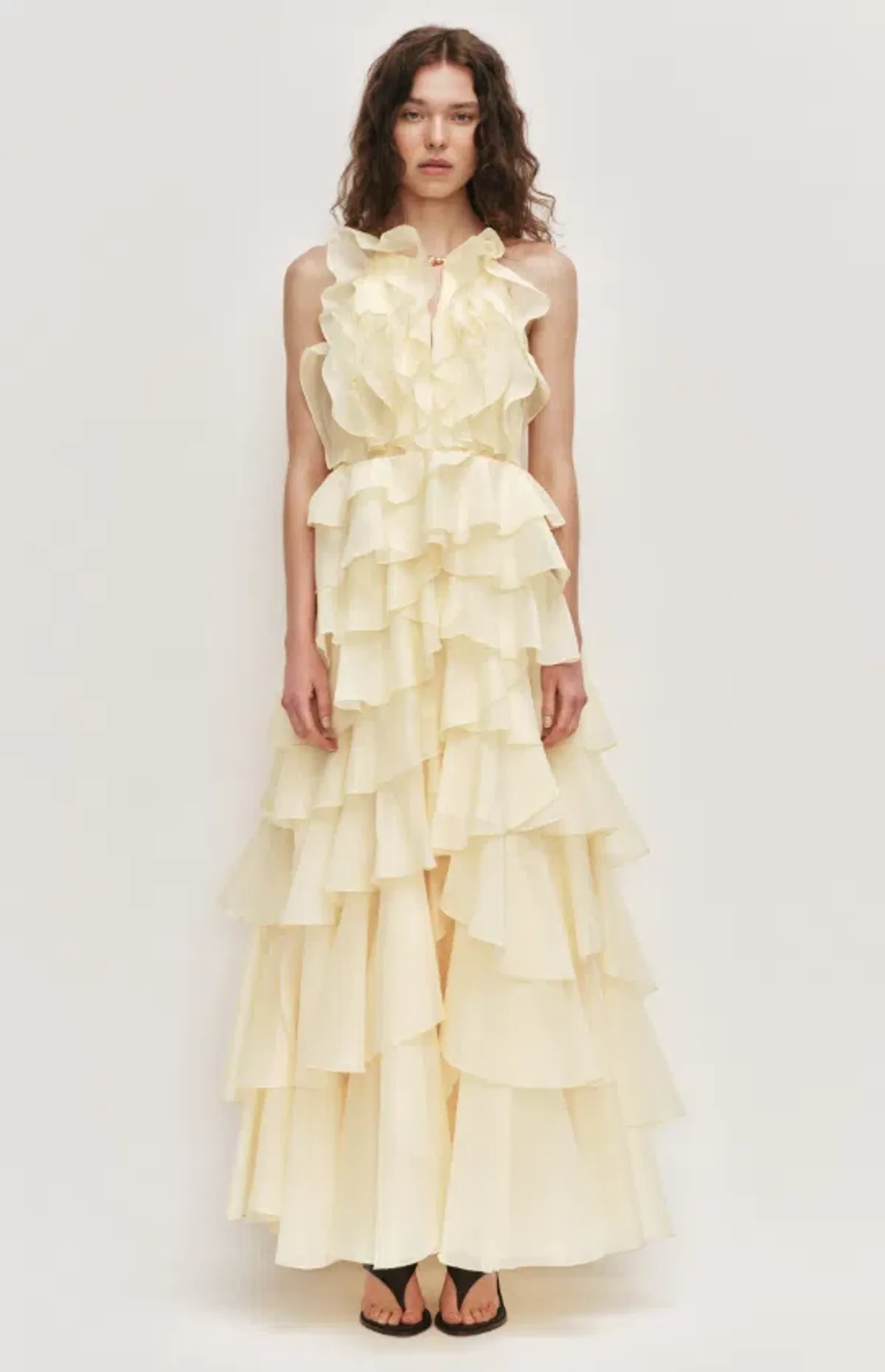 AJE Cleo Gown Butter Size 8 - Image 1