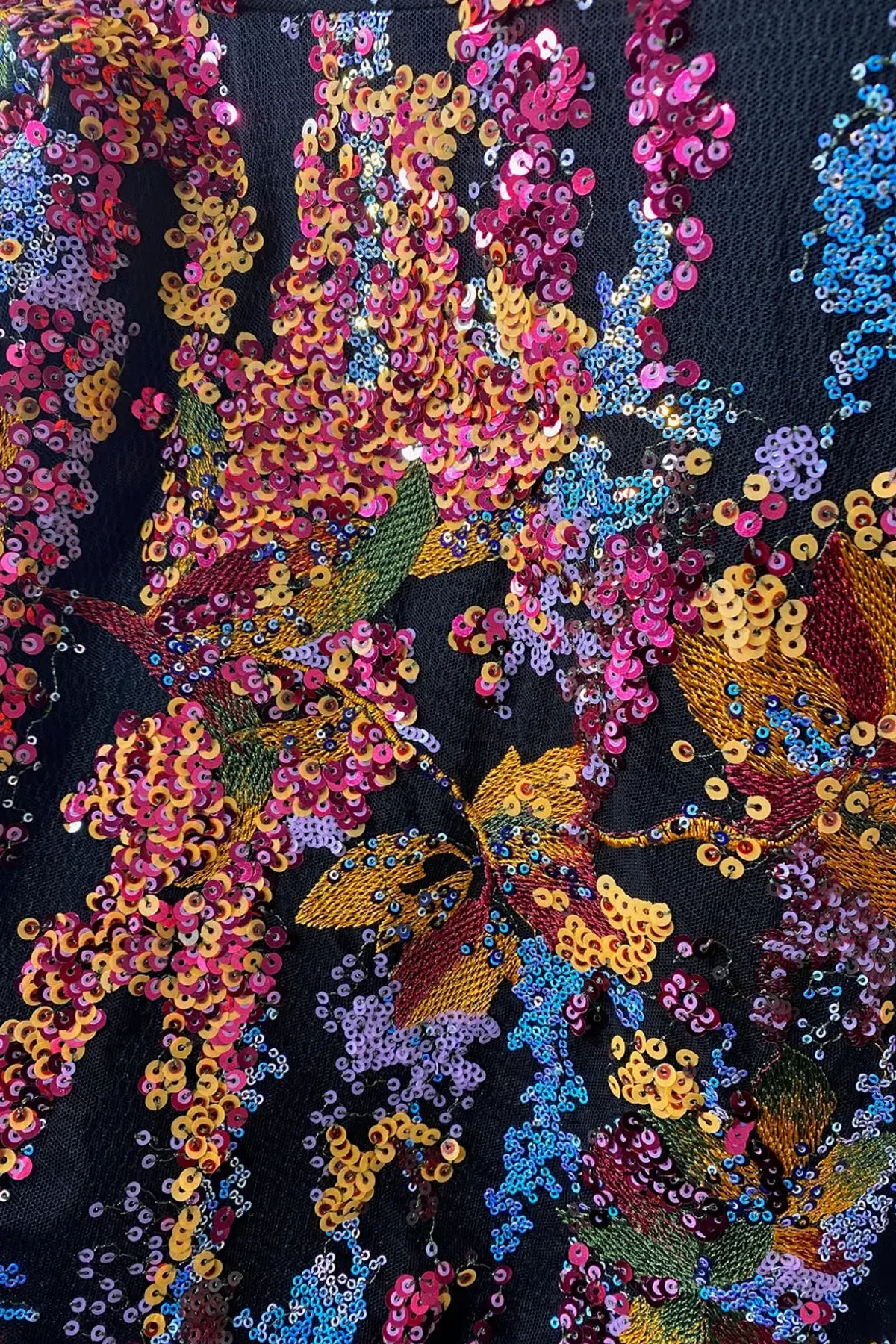 Elliatt - Blair Dress - Sequin Floral Multi - Size S - Image 4