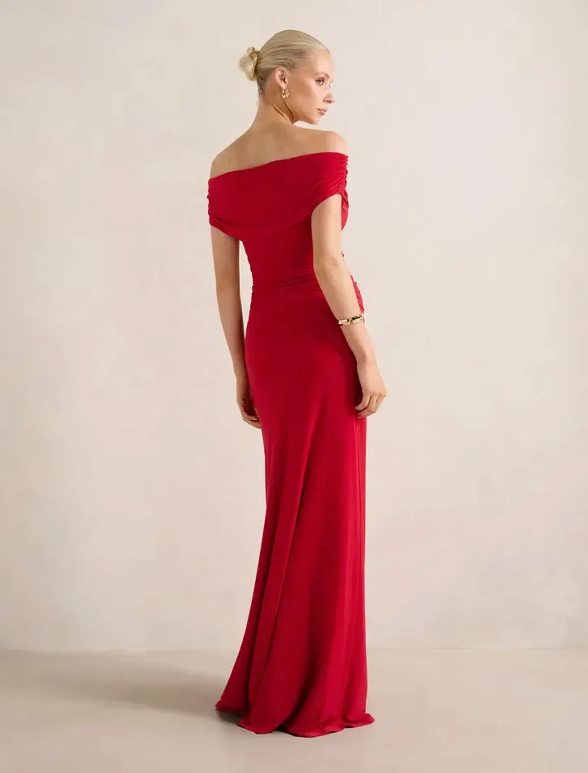 Forever New Romy Off Shoulder Jersey Maxi Dress - Image 4