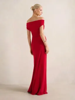 Forever New Romy Off Shoulder Jersey Maxi Dress for rent on The Volte - image 4