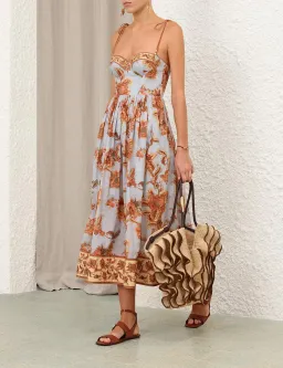 Zimmermann Aster Corset midi dress size 3 for rent on The Volte - image 3