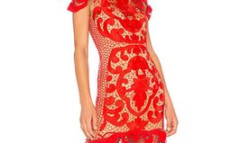 Stunning THURLEY Rose Ceremony Red Midi Dress - Size 6 - RRP $649.99 for rent on The Volte - image 10