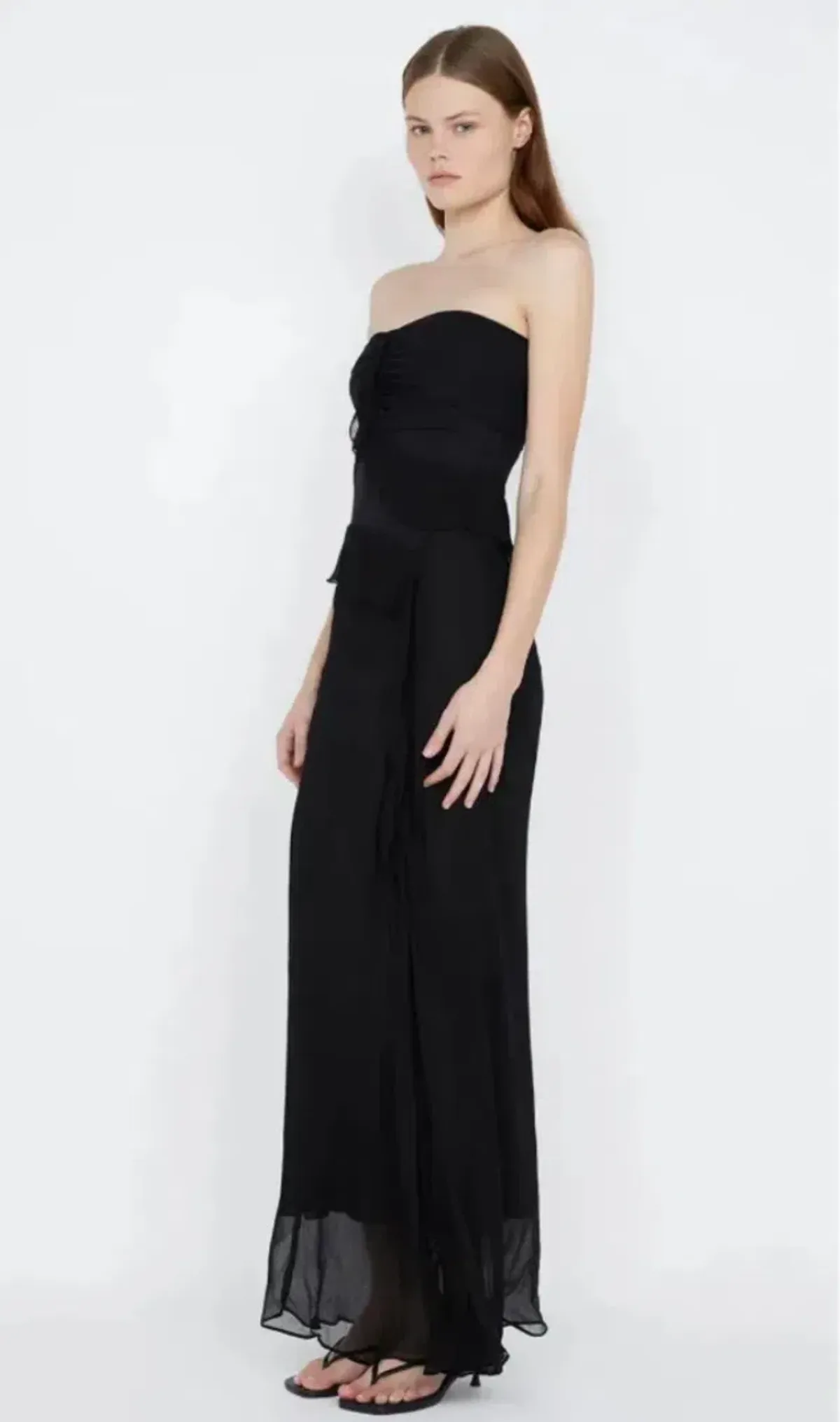 Bec & Bridge Maresca Strapless Dress Black size AU 6 - Image 2