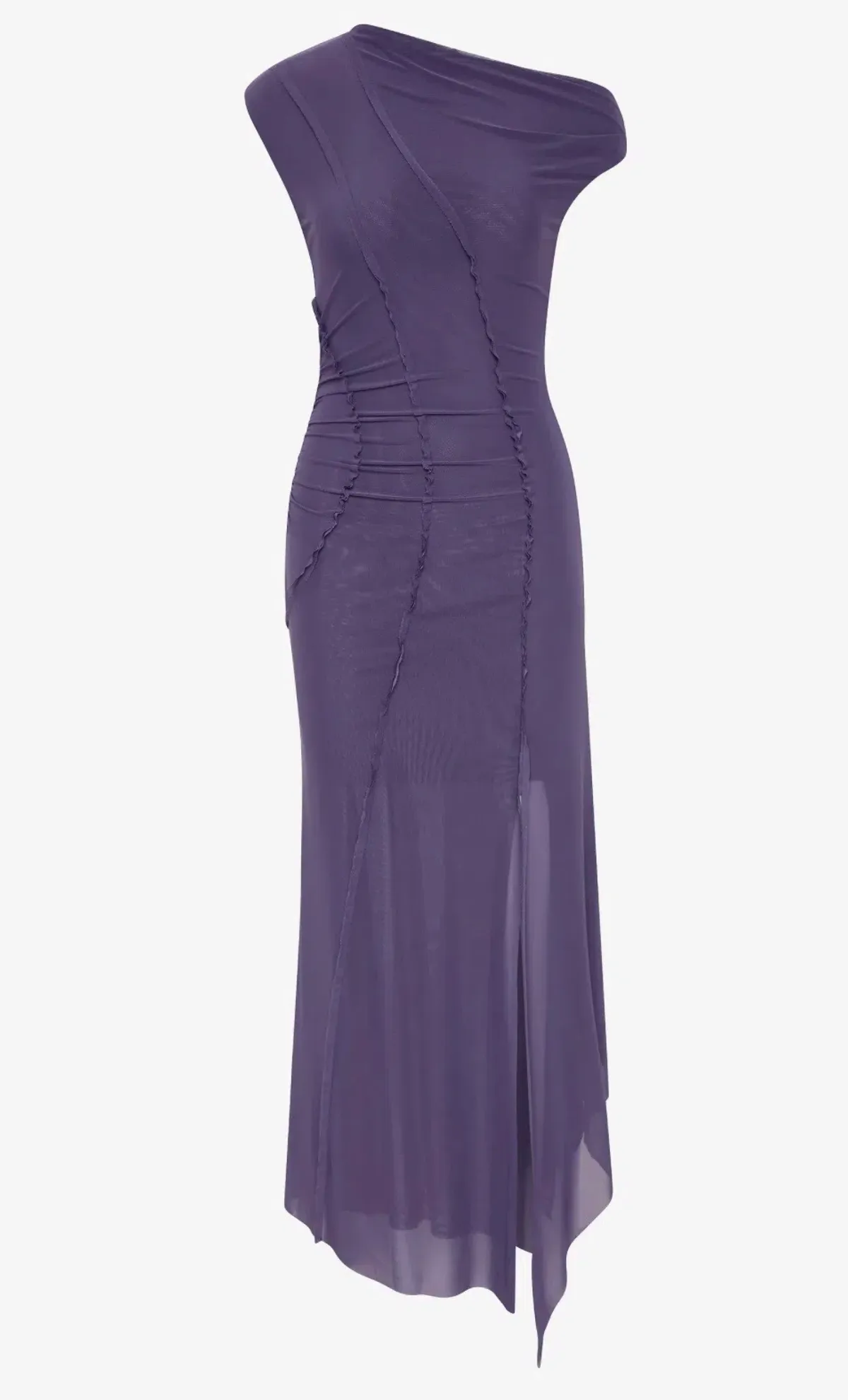 Bec & Bridge Delila Asym Midi Dress in Amethyst size AU 8 - Image 5