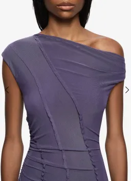 Bec & Bridge Delila Asym Midi Dress in Amethyst size AU 8 for rent on The Volte - image 3
