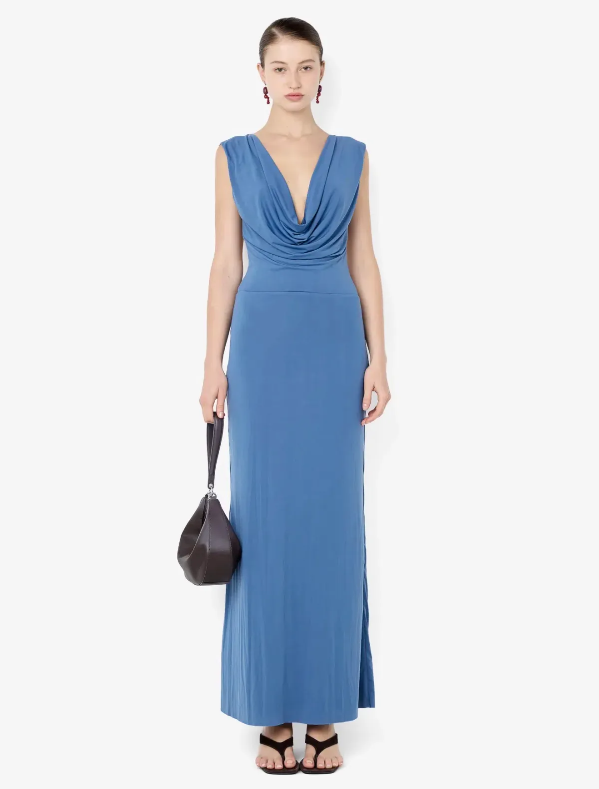 Bec & Bridge Brigette cowl maxi dress - Steel Blue - S/8 - Image 1