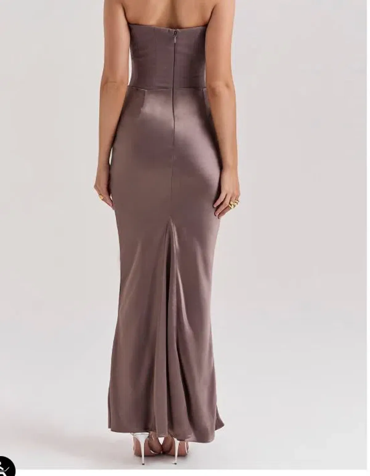 House of CB Smoke Strapless Corset Maxi Dress XS  - Image 3