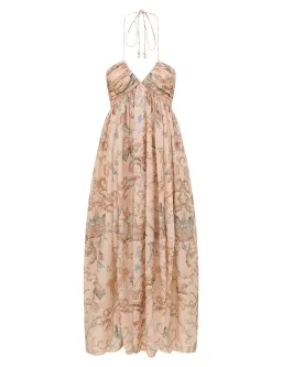 Zimmermann Roselight Halter Maxi Dress Size 1 for rent on The Volte - image 1