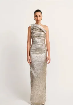 Tojha TACOMA DRESS - METALLIC CHAMPAGNE Size 6/XS for rent on The Volte - image 1
