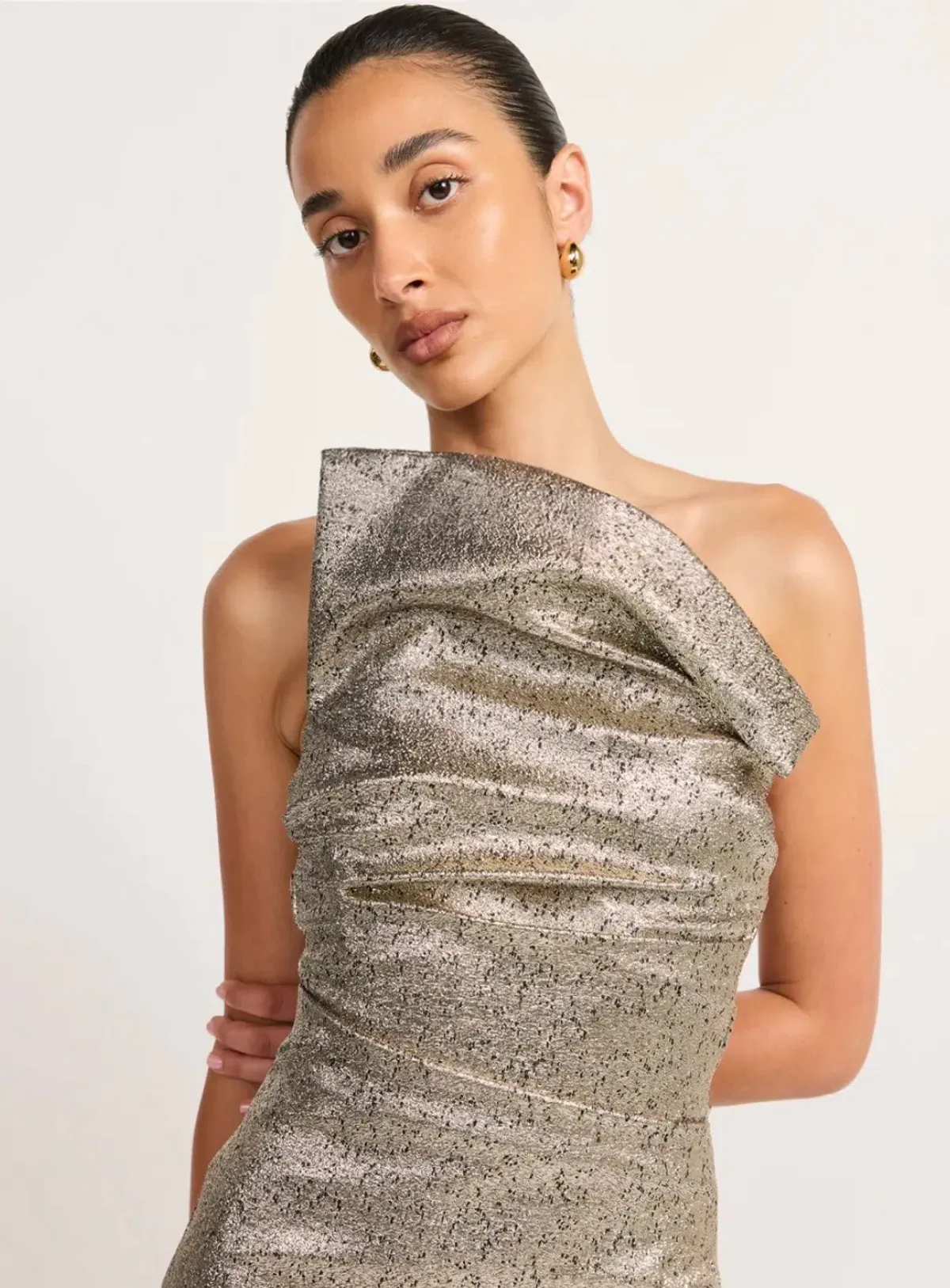 Tojha TACOMA DRESS - METALLIC CHAMPAGNE Size 6/XS - Image 4