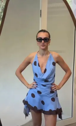 Harlow halter dress  for rent on The Volte - image 2