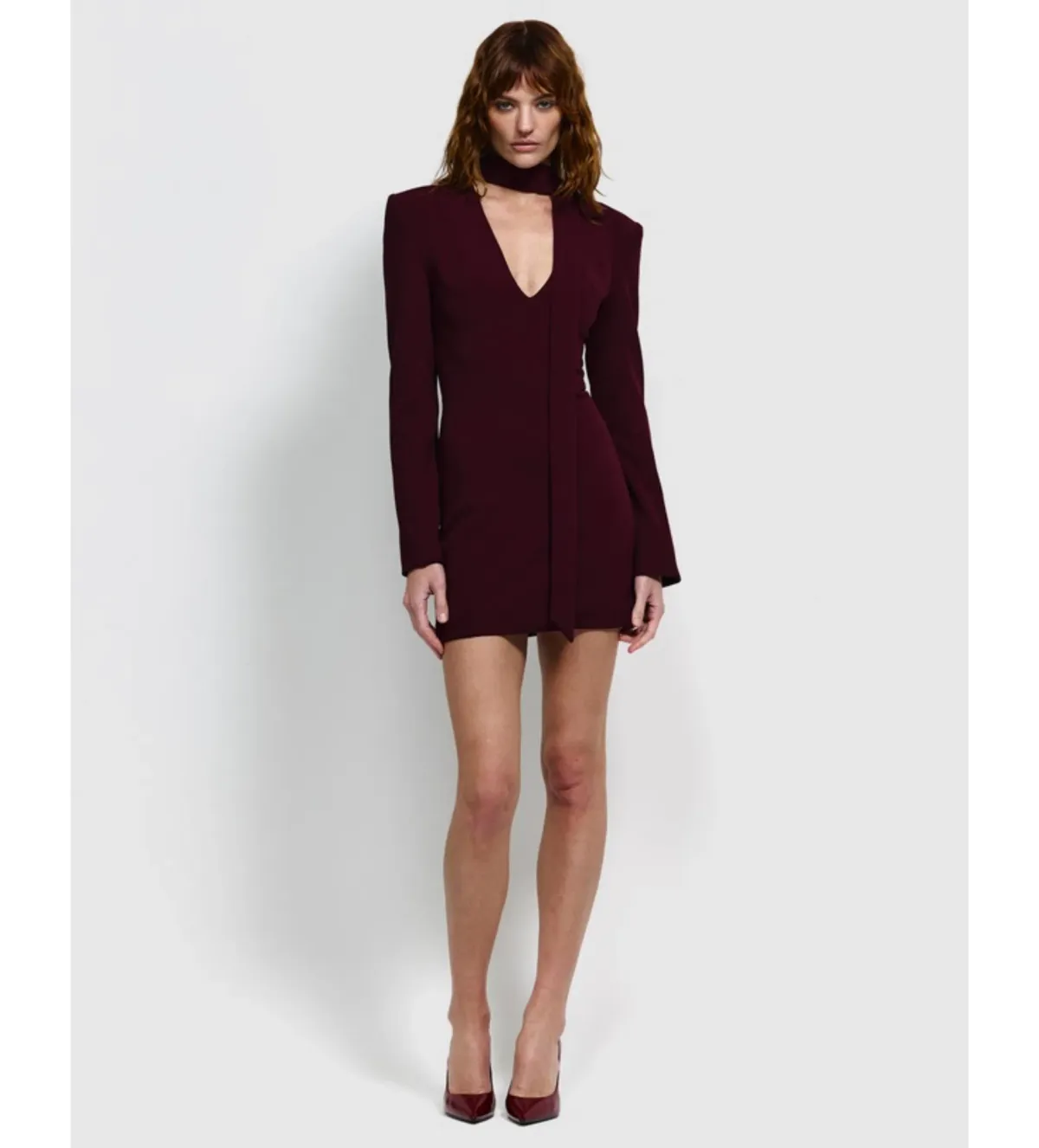 Effie Kats Bennet Mini Dress in Wine Size L/AU12 - Image 1