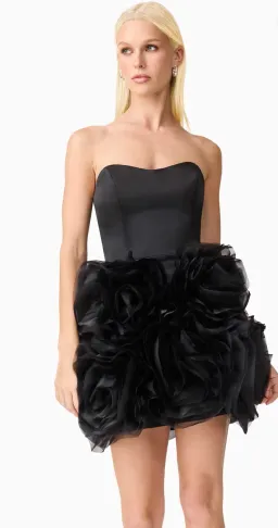 Elliatt-  Asher Strapless Mini Dress- Black- Size Medium for rent on The Volte - image 1
