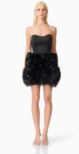 Elliatt-  Asher Strapless Mini Dress- Black- Size Medium for rent on The Volte - image 4