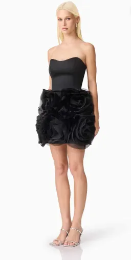 Elliatt-  Asher Strapless Mini Dress- Black- Size Medium for rent on The Volte - image 3