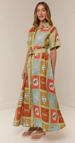 Palm Noosa- Maya Dress- Maya Tile- Size 16 for rent on The Volte - image 5