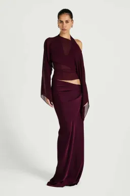 Benni Ira Maxi Dress Grape 10 for rent on The Volte - image 1