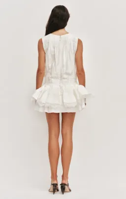 AJE Cressida Mini Dress Ivory Size 10 for rent on The Volte - image 2