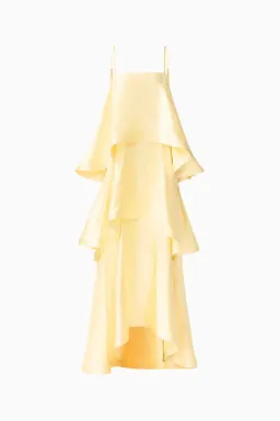 Elliatt - Tilly Tiered Maxi Dress in Butter Yellow - Size XL for rent on The Volte - image 3